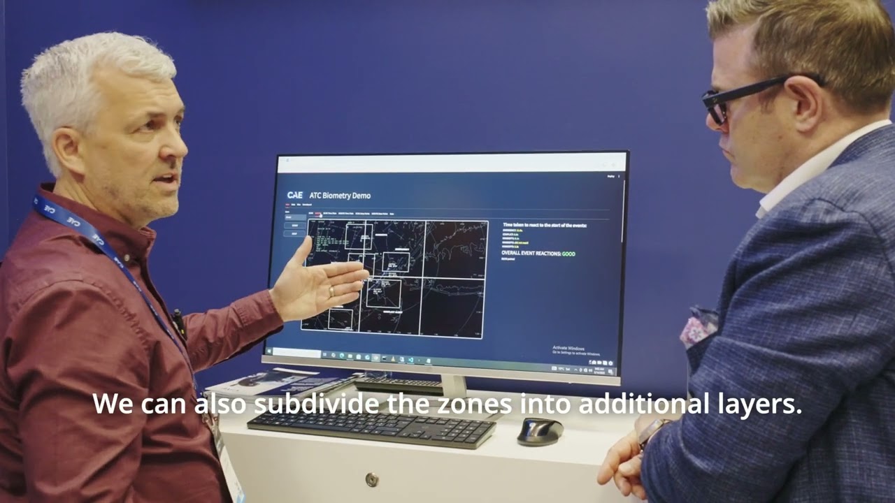 CAE demonstration of innovative eye tracking technology for Air Traffic Services training