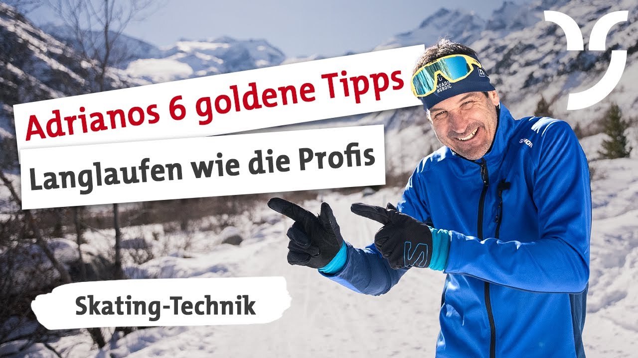 Adrianos 6 goldene Tipps fürs Langlaufen in Graubünden (Skating-Technik)