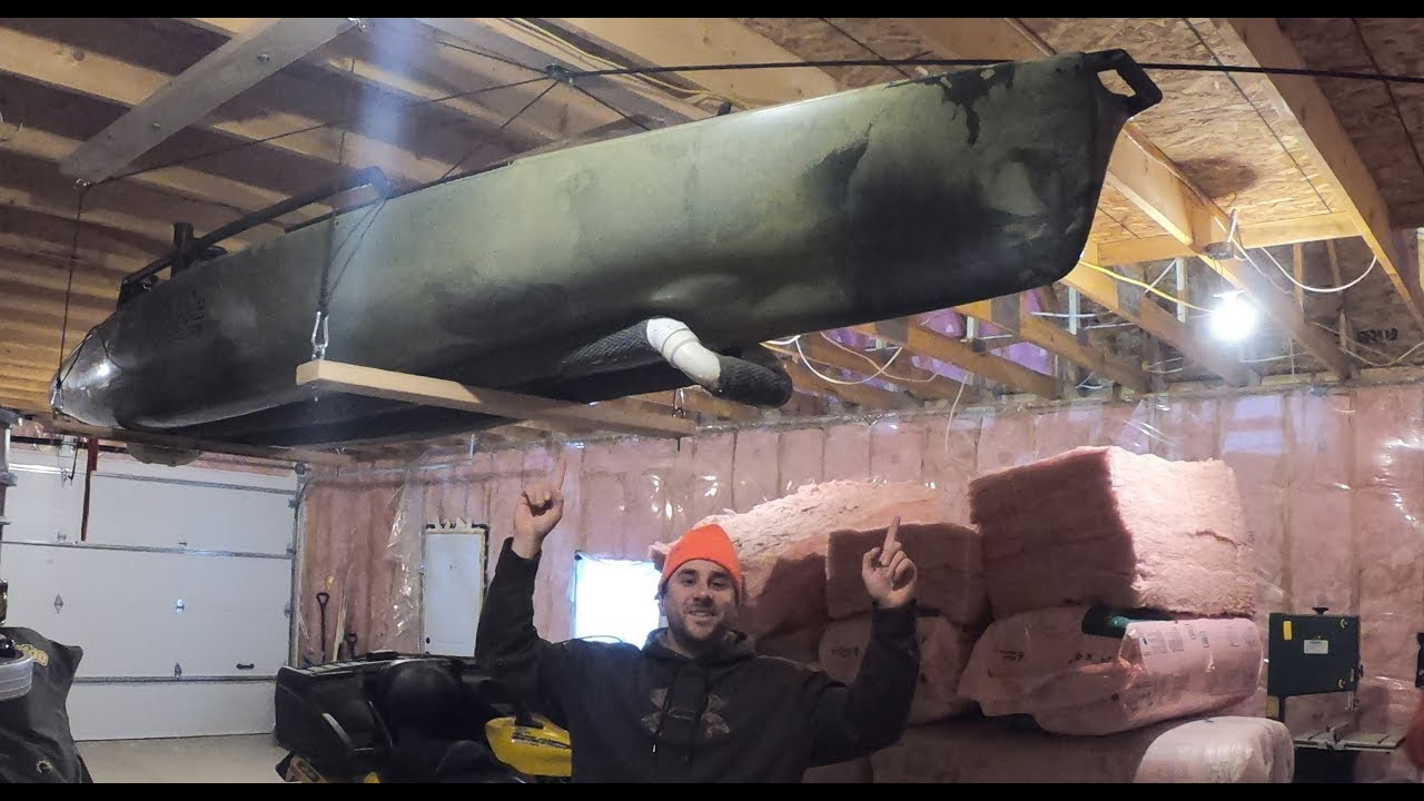 Winter storage for my Hobie Pro Angler ( Harken Hoister)- Mig Sig Outdoors