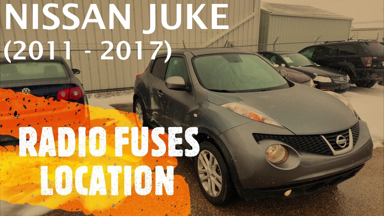 Nissan Juke — расположение предохранителей магнитолы (2011–2017)