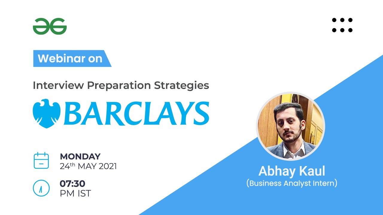 Вебинар | Стратегии подготовки к собеседованию | Barclays
