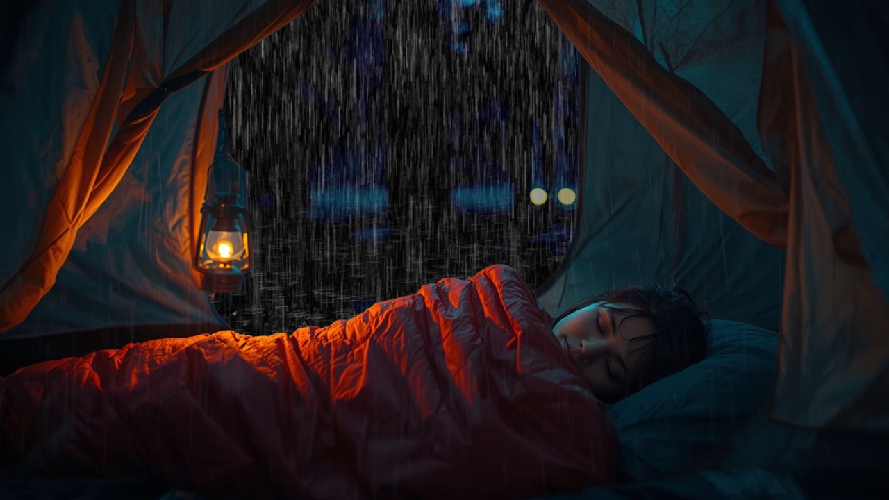 Heavy Rain Outside Tent 🌧️ | Calm Camping Rain Sounds for Deep Sleep