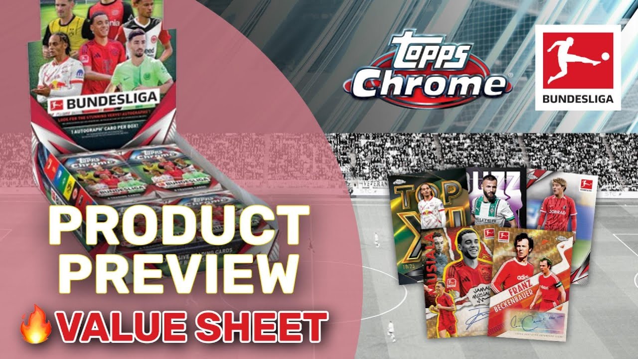 2024-25 TOPPS CHROME BUNDESLIGA 🚨 Product Preview, Value Sheet, Checklist Breakdown