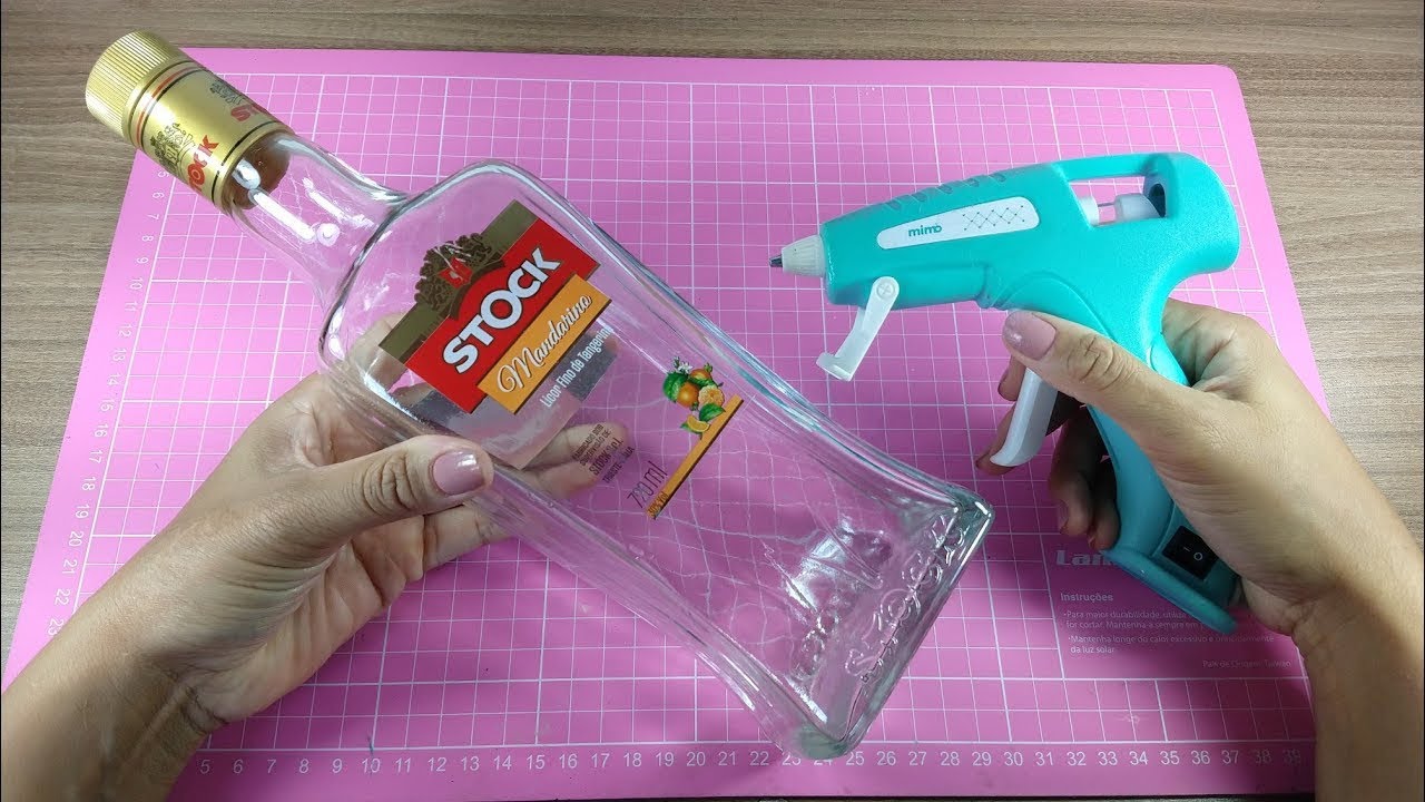 4 IDEIAS LINDÍSSIMAS COM GARRAFA DE VIDRO 💖