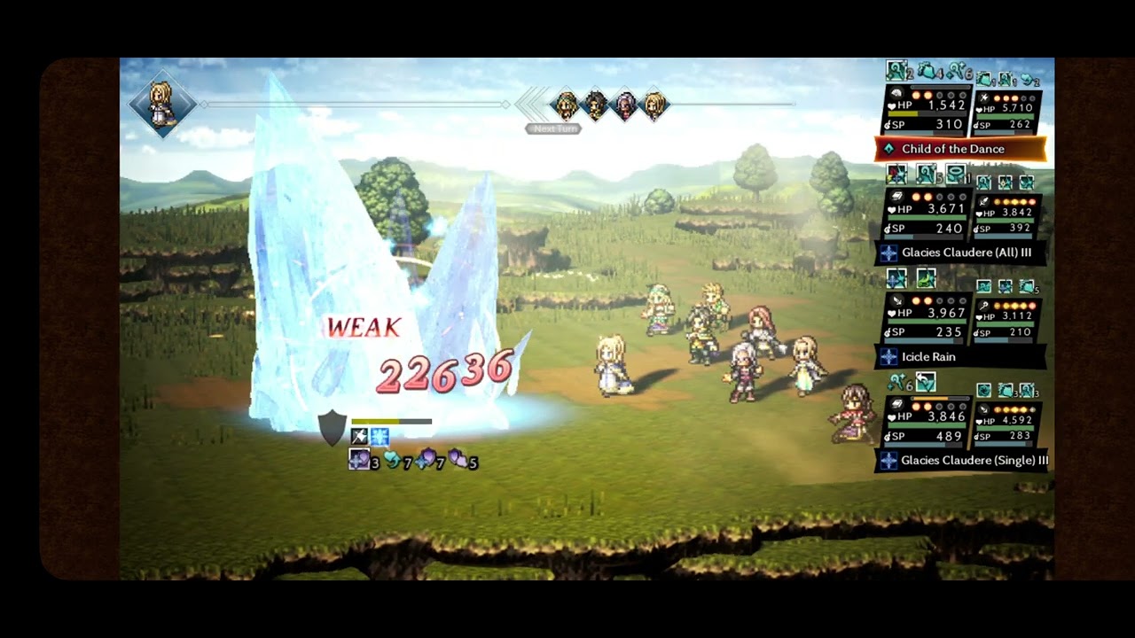 Octopath COTC Defeating Atlasdam level 100 NPC in 9 turns (somewhat clumsy)