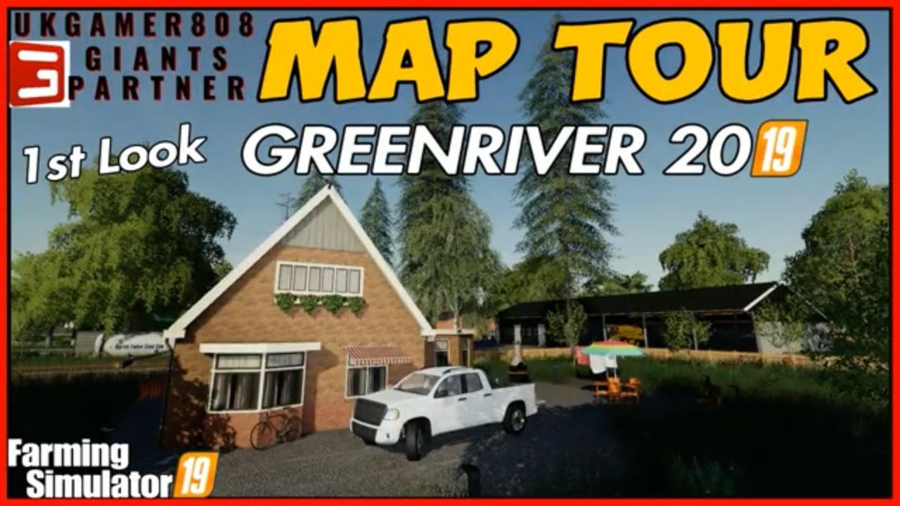 1st look Map Tour GREENRIVER 2019 map fs19 new maps #fs19maps