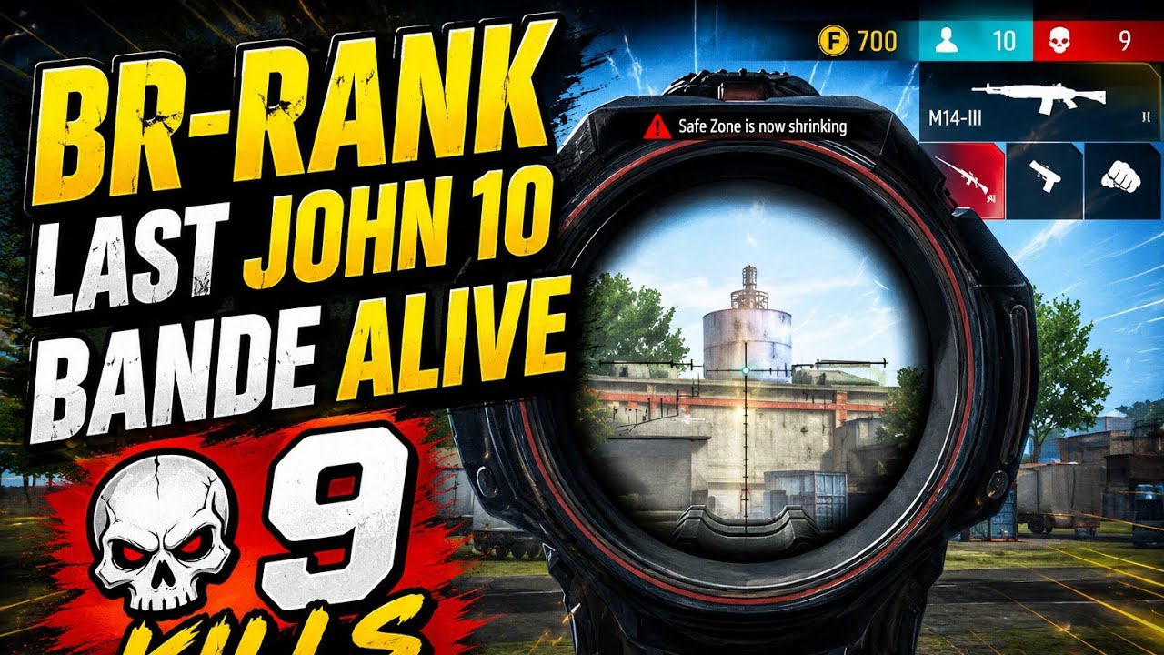 [ FREE FIRE MAX ] Last June 10 Bande alive 🔫☠️🥵  9 KILLS 😈 #freefirelive #brrenkdking 