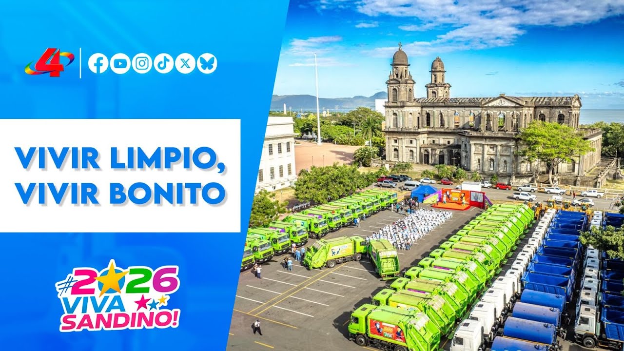 Campaña “Vivir Limpio, Vivir Bonito”: Plan de limpieza en Managua, Nicaragua 🇳🇮