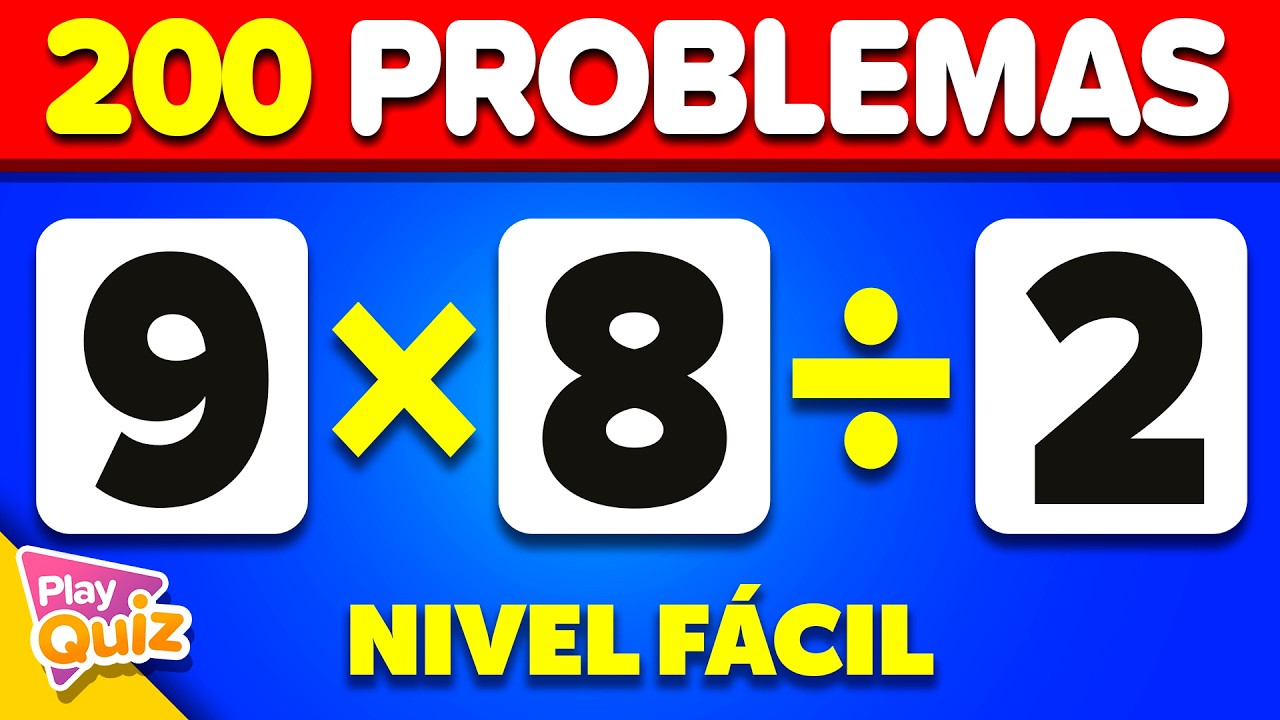 ➕ Reto de MATEMÁTICAS: 200 Preguntas para Entrenar tu Mente 🚀 | Play Quiz Trivia