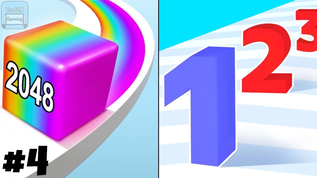 Jelly Run 2048 vs Number Merge Run | All Levels Gameplay | Android, iOS | BEST MOBILE GAMES #4