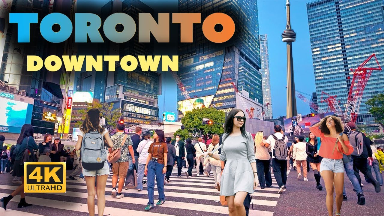 【4K】Toronto Canada 4k Walking tour, Vibes Near Rogers Centre, CN Tower #toronto #canada #calgary #4k