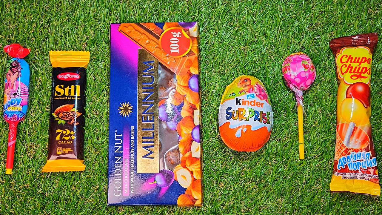 Sweet ASMR Unwrapping Chocolate Bars for Relaxation