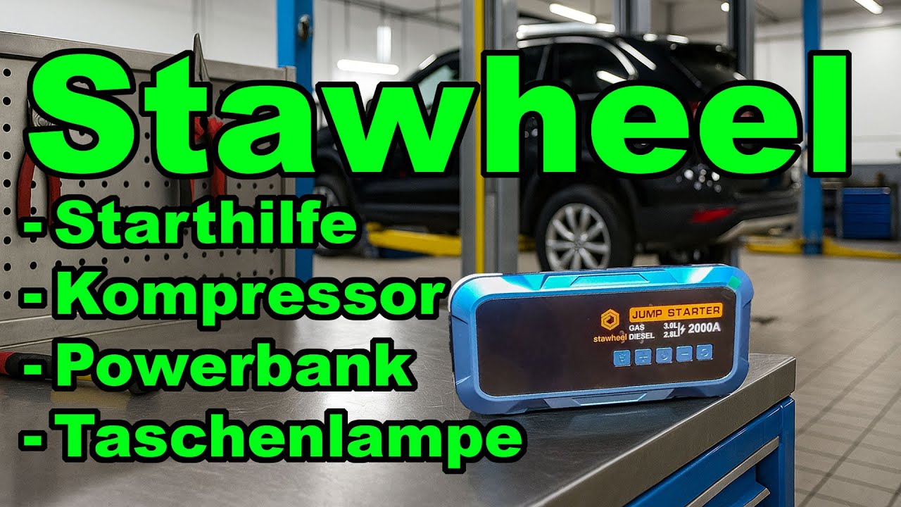 TEST - Stawheel - Starthilfe - Kompressor - Powerbank - Taschenlampe #stawheel