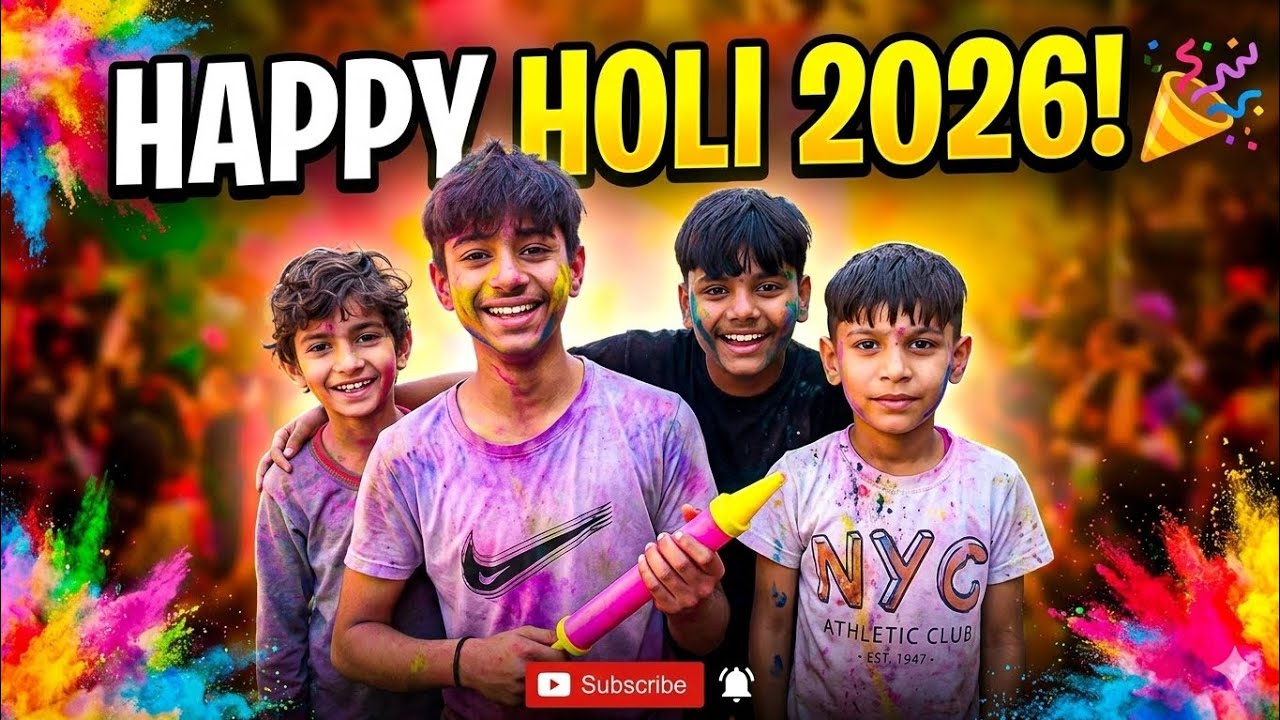 बच्चों की मस्ती भरी होली Holi Festival 2026 