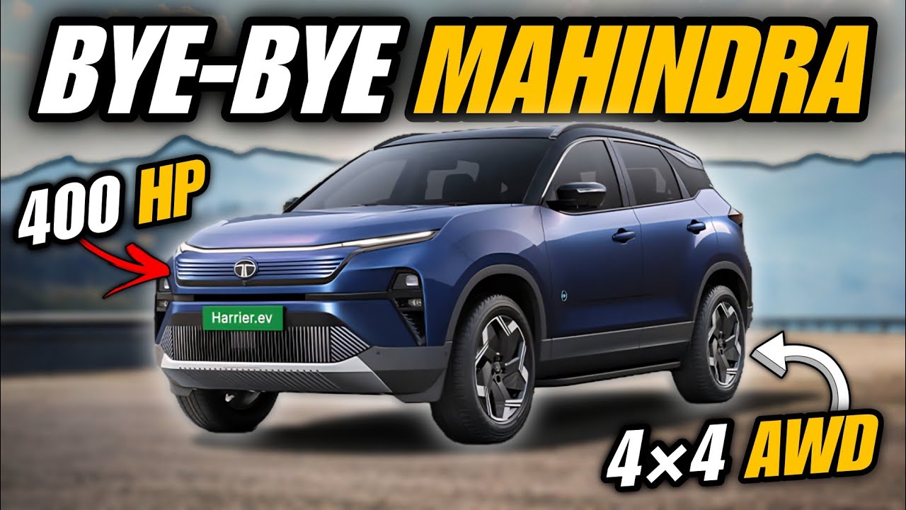 TATA Bye bye Mahindra Be6 : 2025 Tata Harrier Ev 400hp 4&times;4 Awd Will be game changer || car pathshala