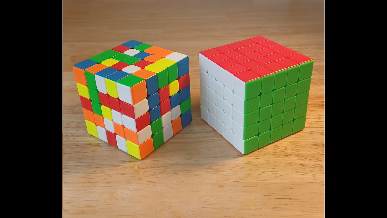 Assembling a Rubik's Cube x5 with a method that anyone can learn
