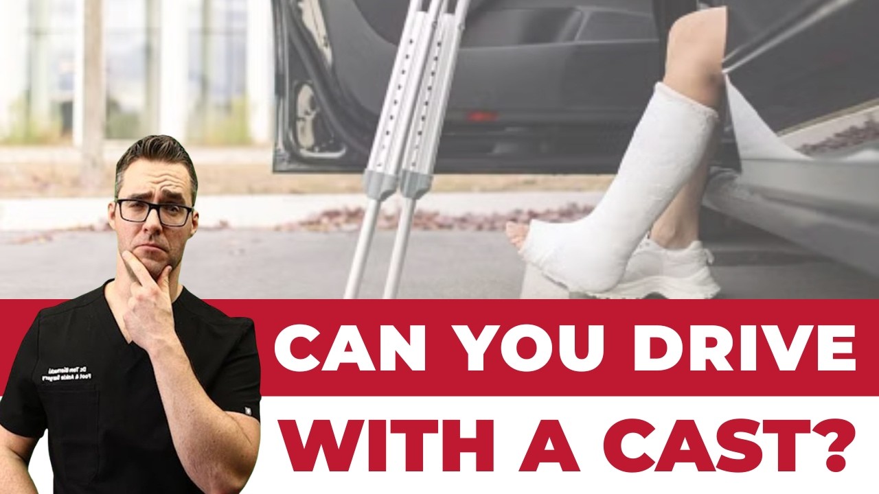 Can You drive with a Cast on Your foot? [ or Walking Boot?]
