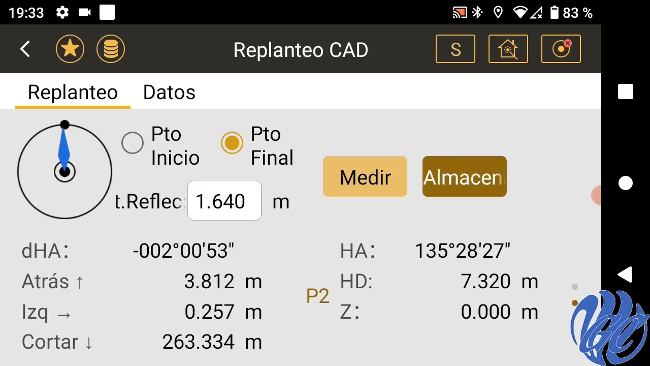 N1 SOUTH REPLANTEO DESDE ARCHIVO CAD