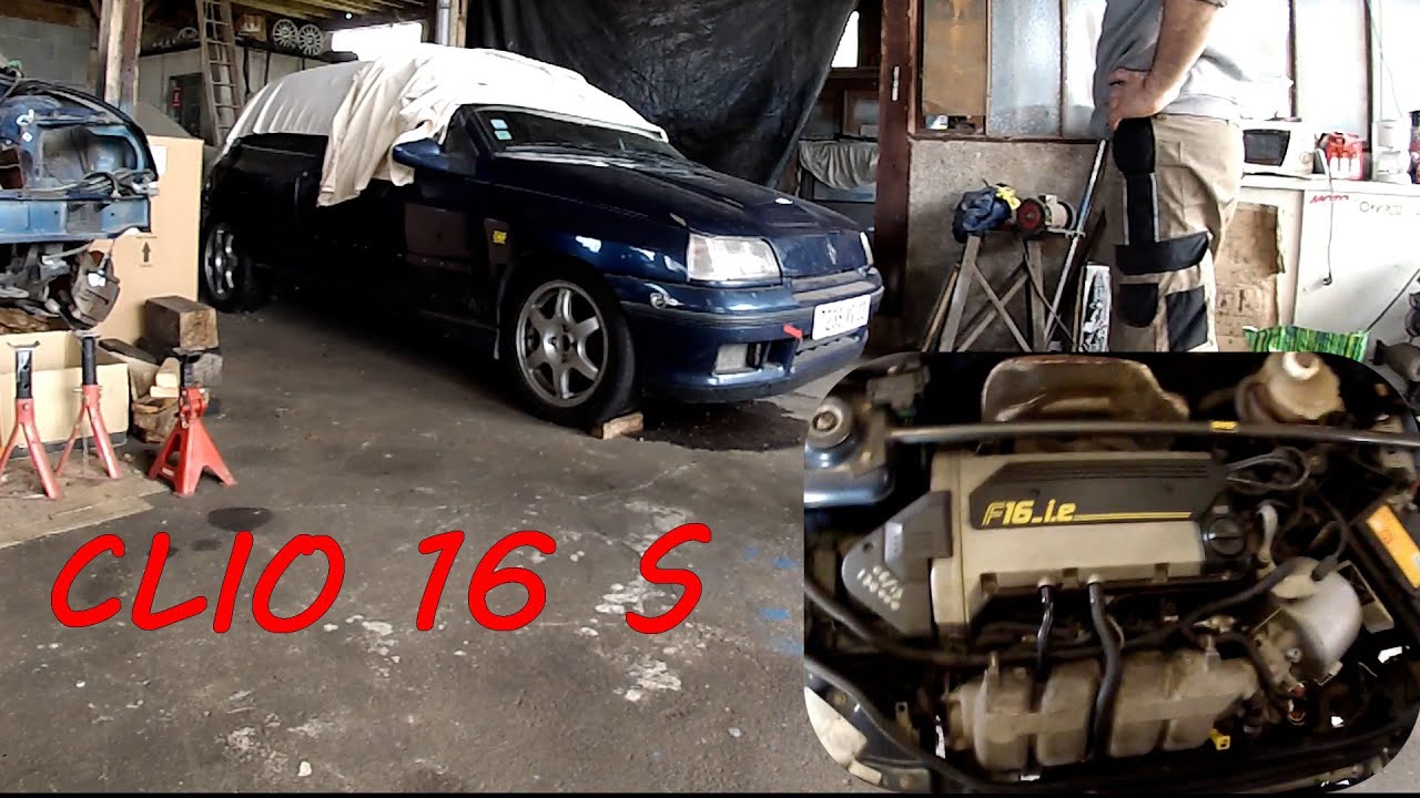 CLIO 16 S dépose moteur