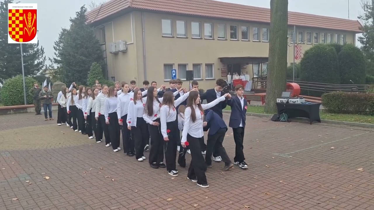 Gmina Krzemieniewo 11 listopada 2024r. Uczniowie SP Drobnin