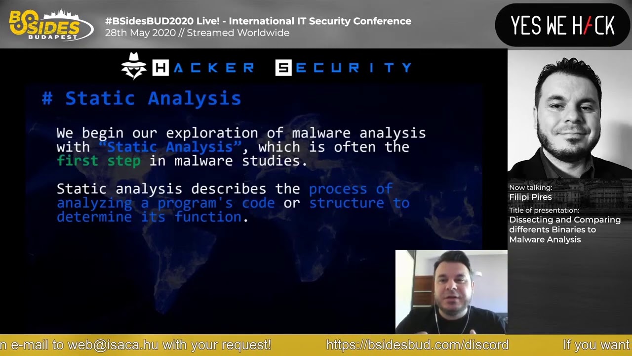 BSidesBUD2020: Dissecting & Comparing Different Binaries to Malware Analysis - Filipi Pires