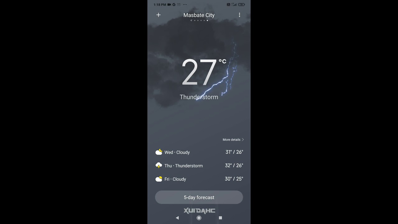 Xiaomi's new weather app animations [MIUI 12] - Part 1