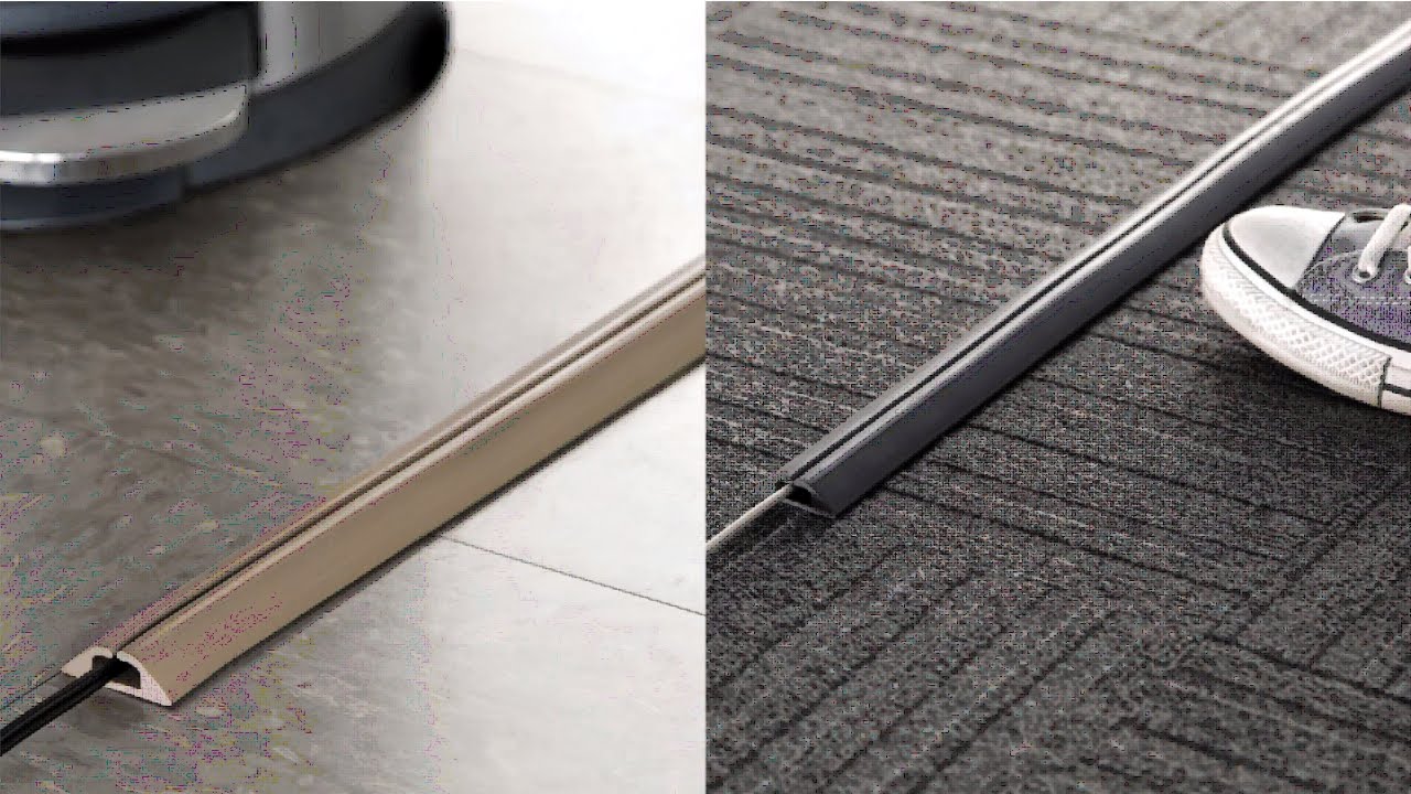 Compact Cord Protector & Cover for Floor by UT Wire