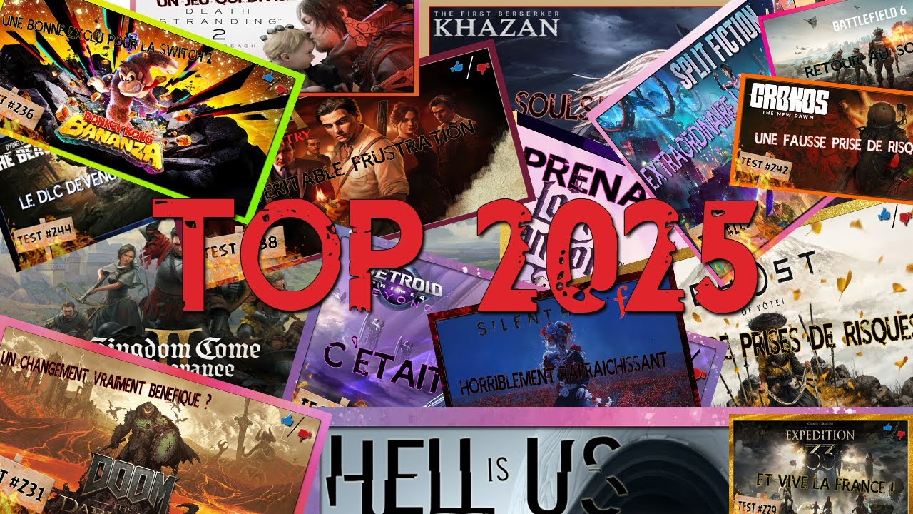 LES MEILLEURS JEUX DE 2025 [TOP GAMES 2025]