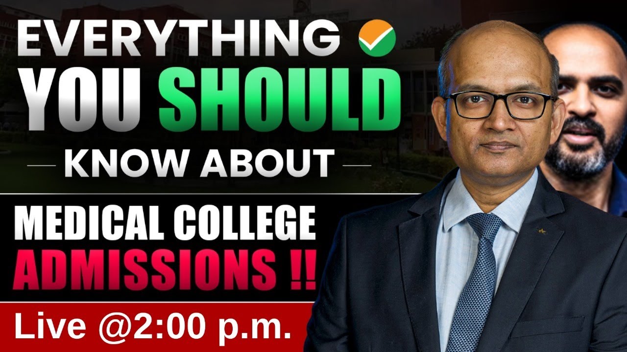 NEET 2025 Exam Day - Everything Explained about Medical Colleges & Admissions - Live @2:00 p.m.