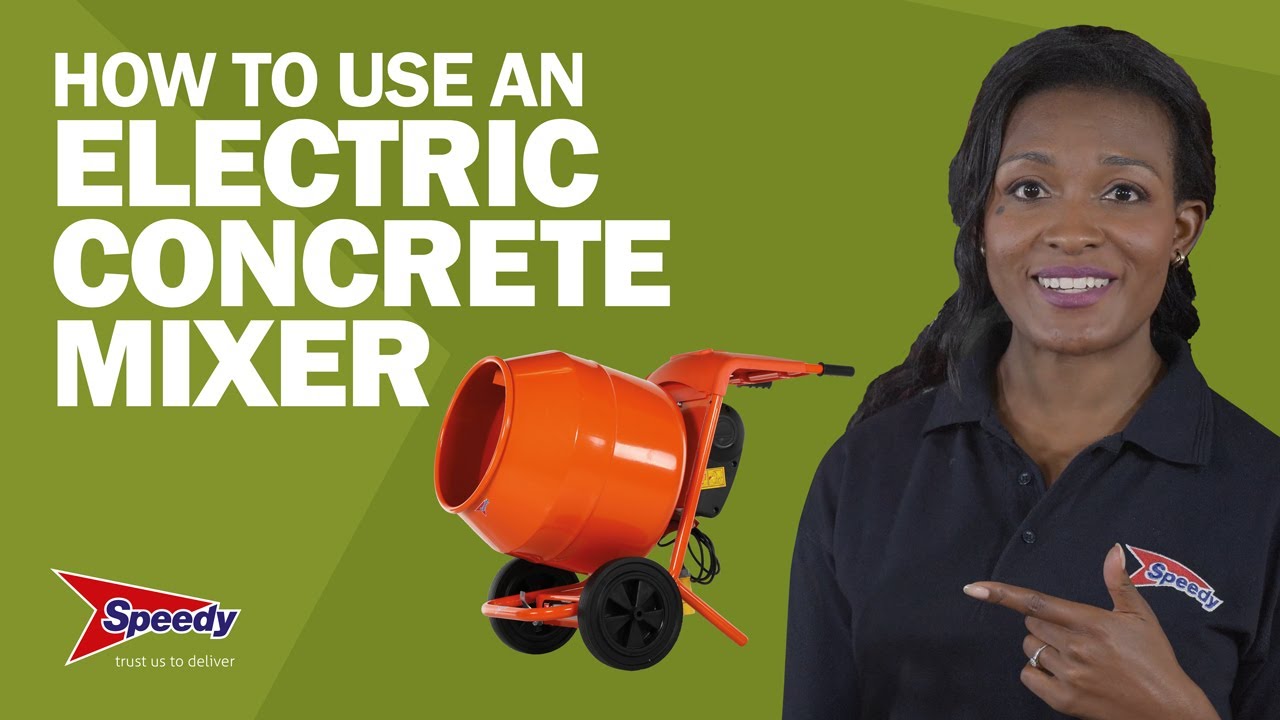 How to use an electric concrete mixer - correctly and safely | Speedy Services