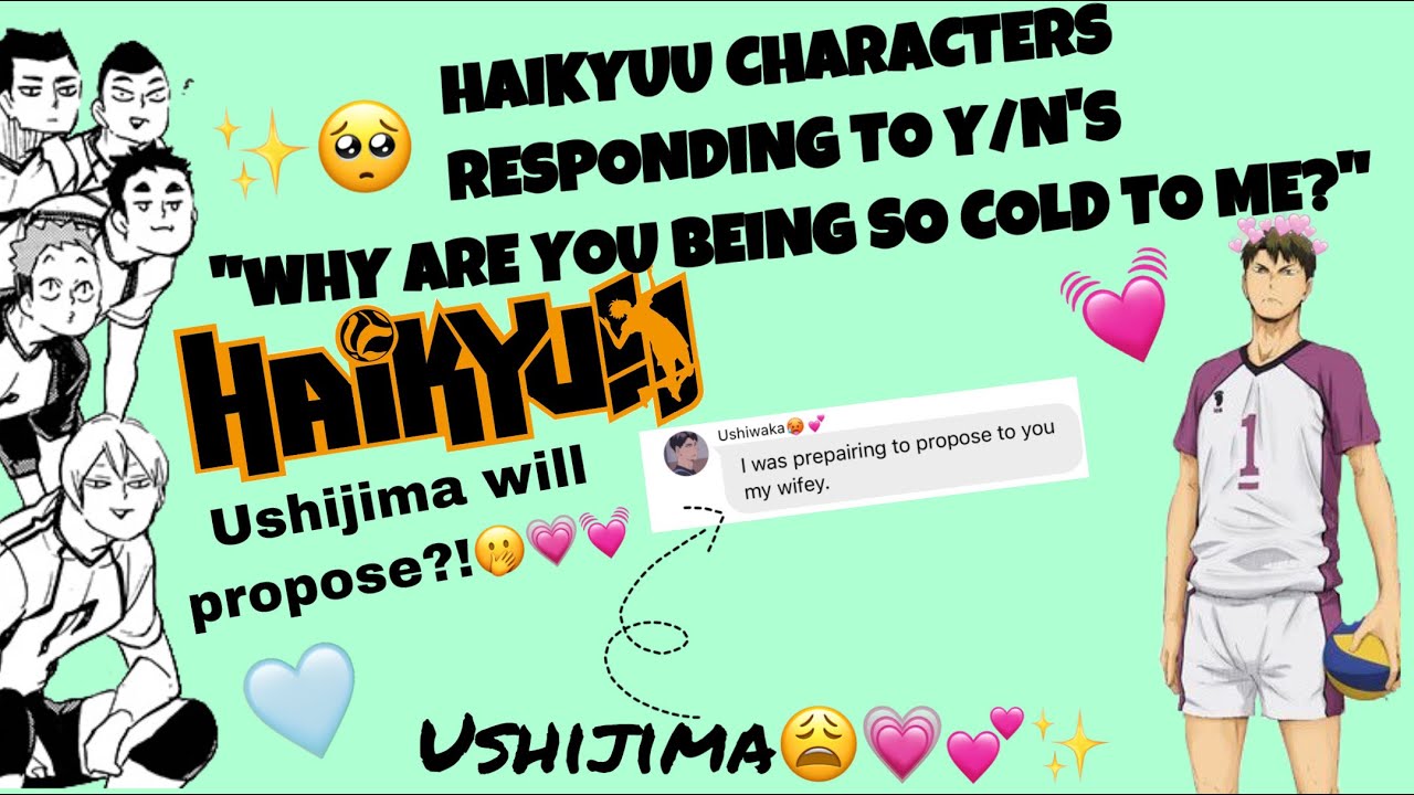 Haikyuu Characters Responding to Y/n’s “Why are you being so cold to me?” || Haikyuu Texts