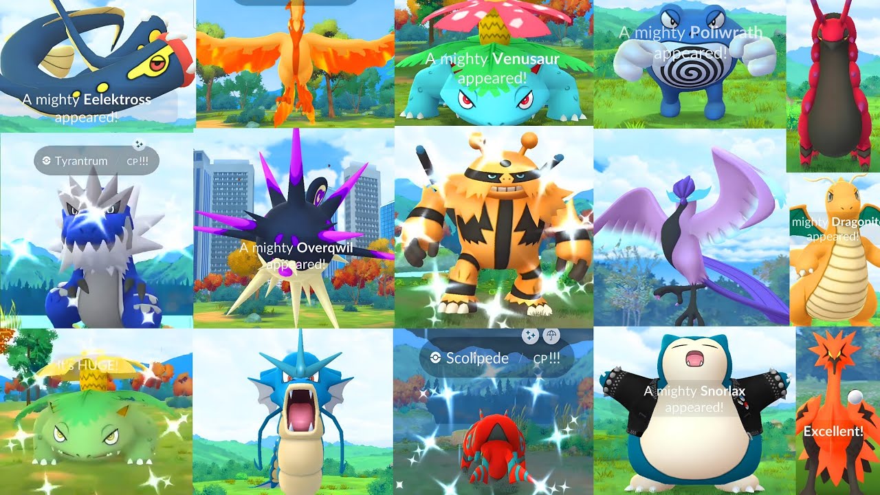 HERE!! All mighty pokemons & shiny mighty pokemons in pokemon go.
