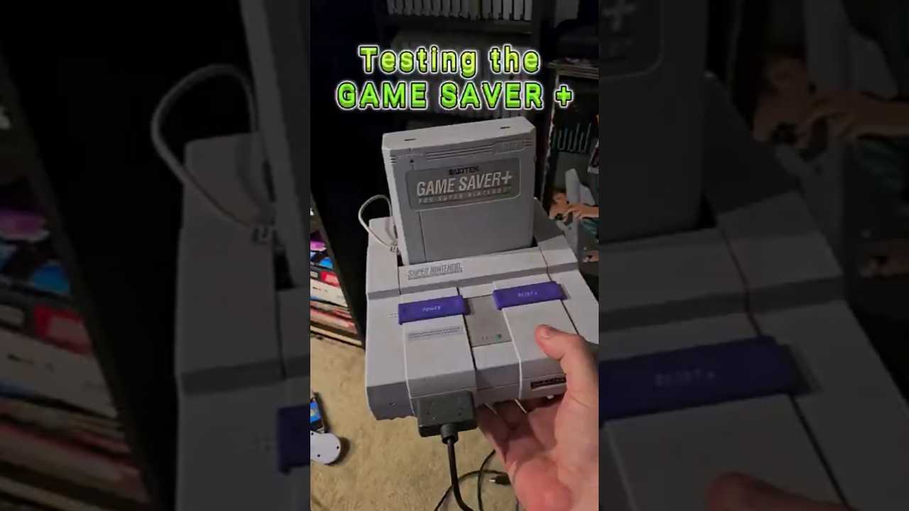 Testing the Game Saver + on Super Nintendo &ndash; Save Anywhere?!