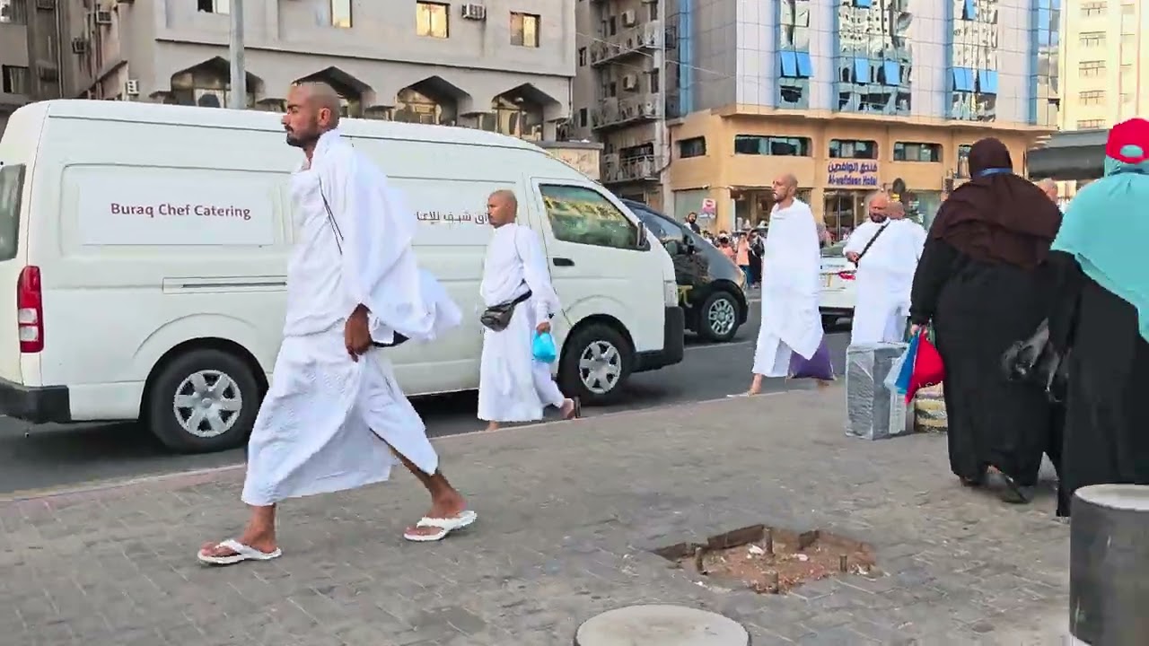 اجواء رمضانية من ساحة في المسفلة الحرم المكي الشريف 