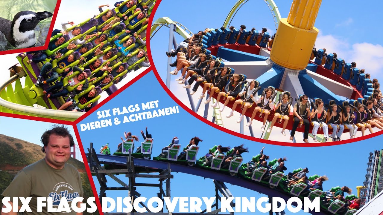 Six Flags met dieren en achtbanen! - Six Flags Discovery Kingdom in San Francisco