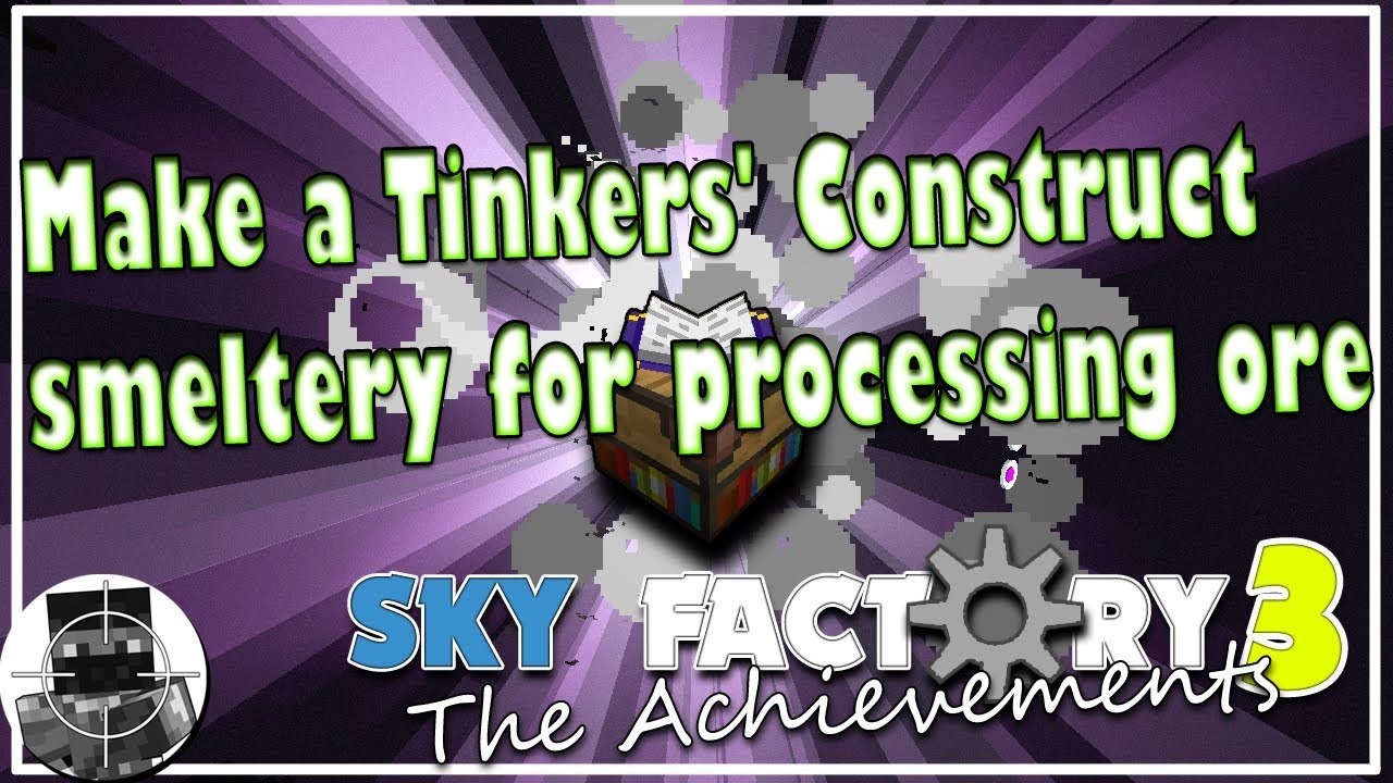 Make a Tinkers' Construct smeltery for processing ore