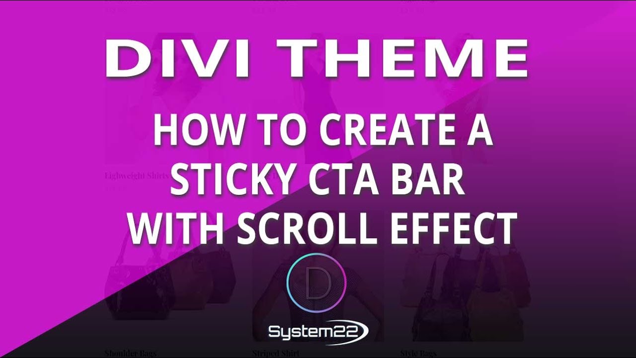 Тема Divi: Как создать липкую панель призыва к действию с эффектом прокрутки 👍