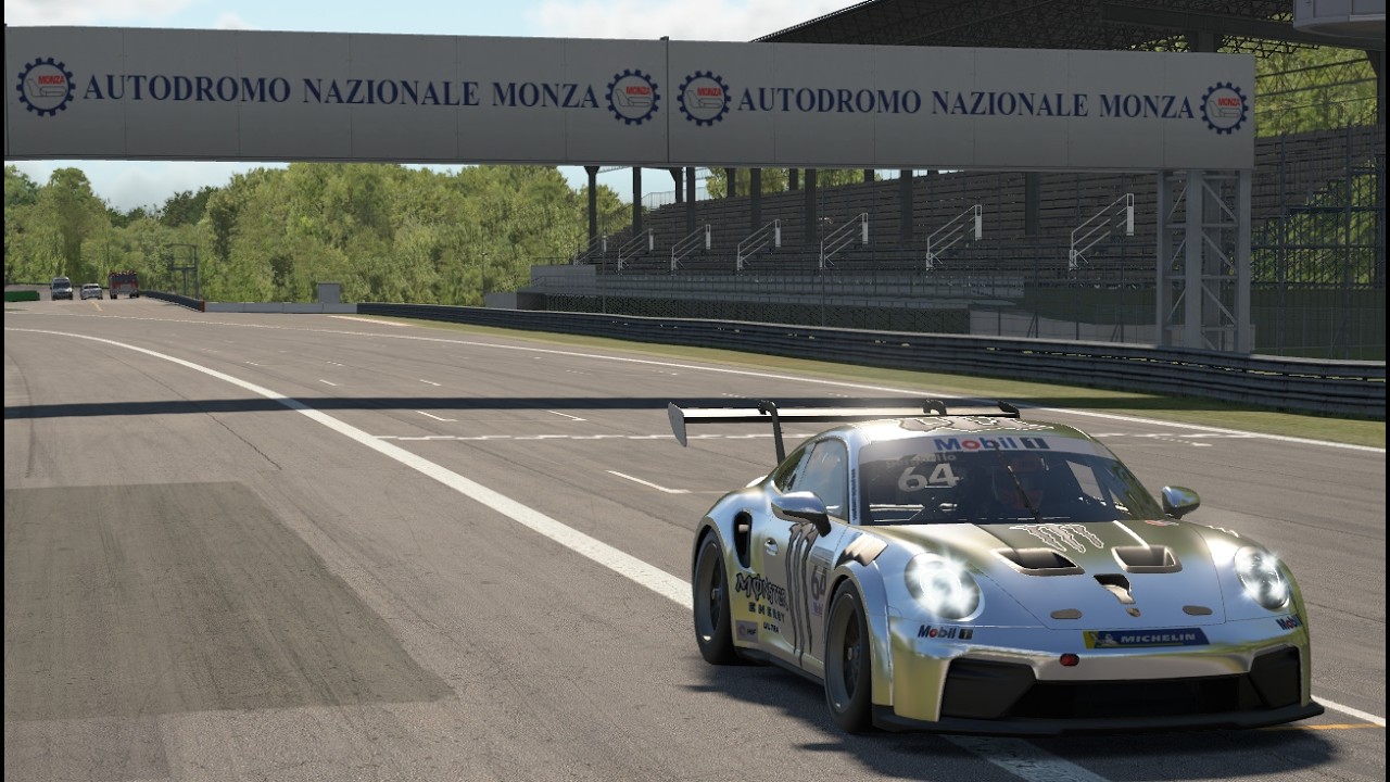 Porsche Cup at Monza again with Simagic Evo, Conspit 300 GT