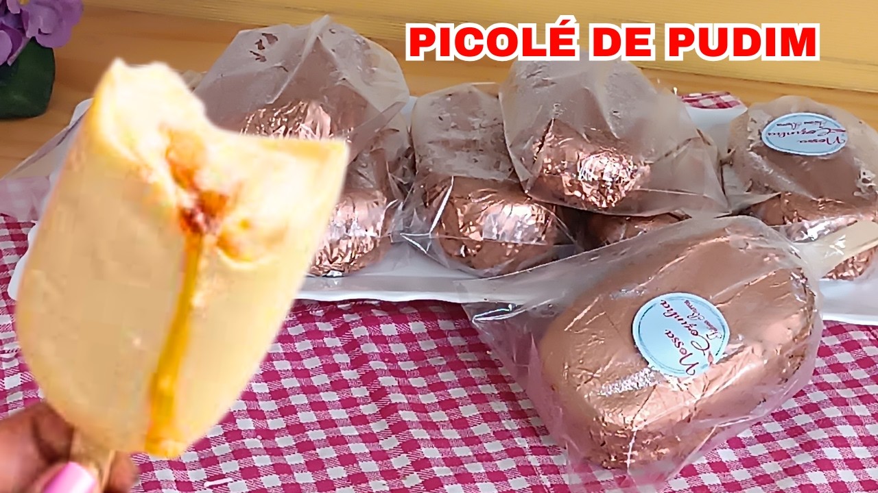 PICOLÉ DE PUDIM TIPO MAGNUM - SUCESSO DE VENDAS - DELICIOSO E FÁCIL DE FAZER!