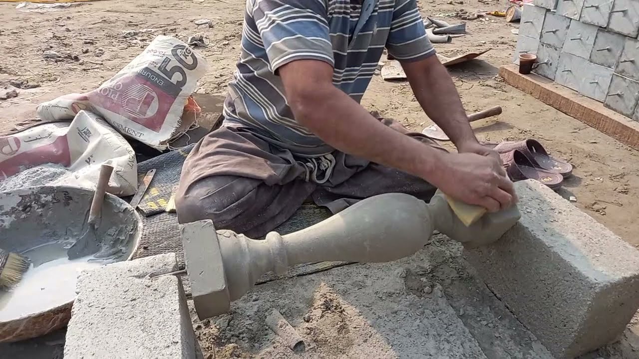 How to make Concrete Railing||Modern Design Concrete Baluster