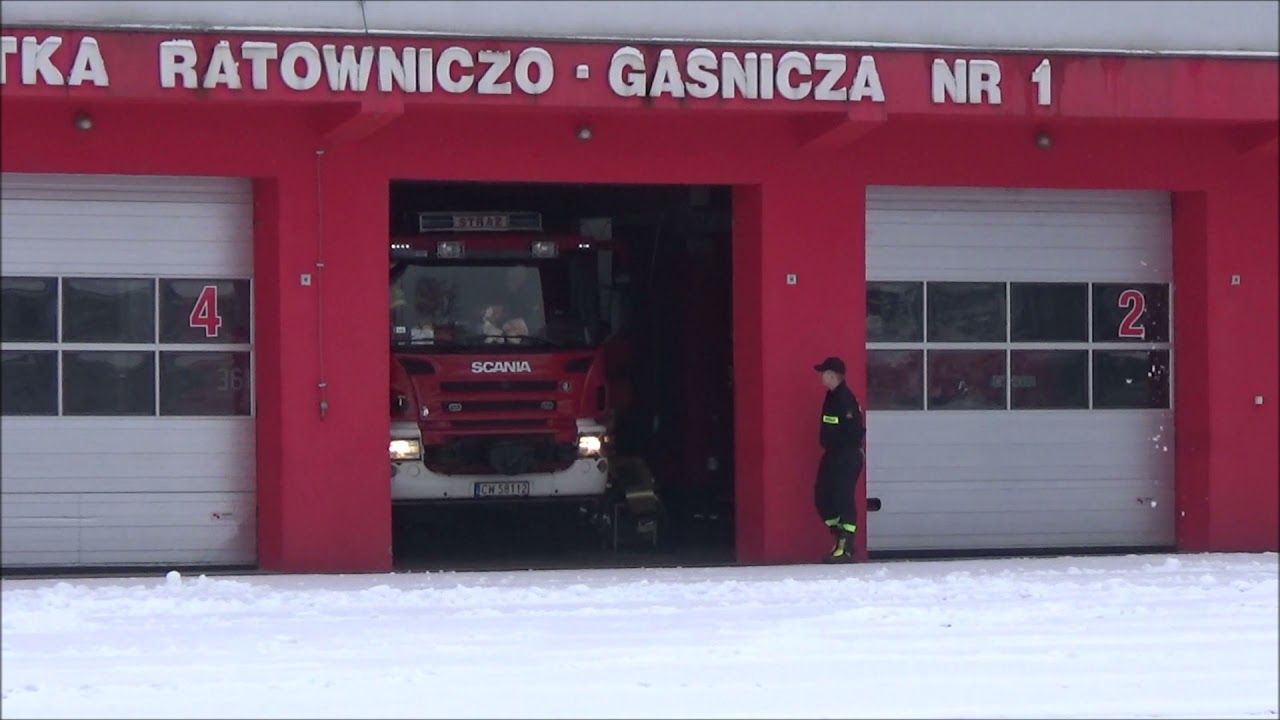 [Komunikat] Wyjazd alarmowy zastępu 361[c]25 GCBA 5/32 Scania P380 z JRG 1 we Włocławku!