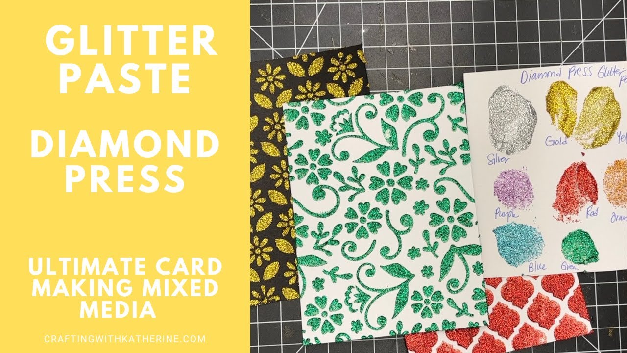 I *TRIED* the NEW Diamond Press Glitter Paste! See how it worked!