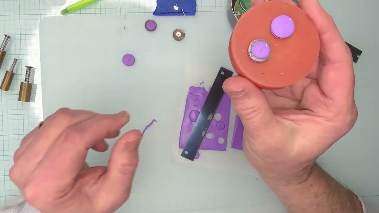 “NEW “ POLYER CLAY EARRING STUD TOOL  - STUD PUCK