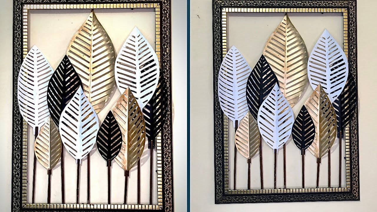 Easy Wall Art ideas | cardboard wall art | metal wall art | diy framed wall art