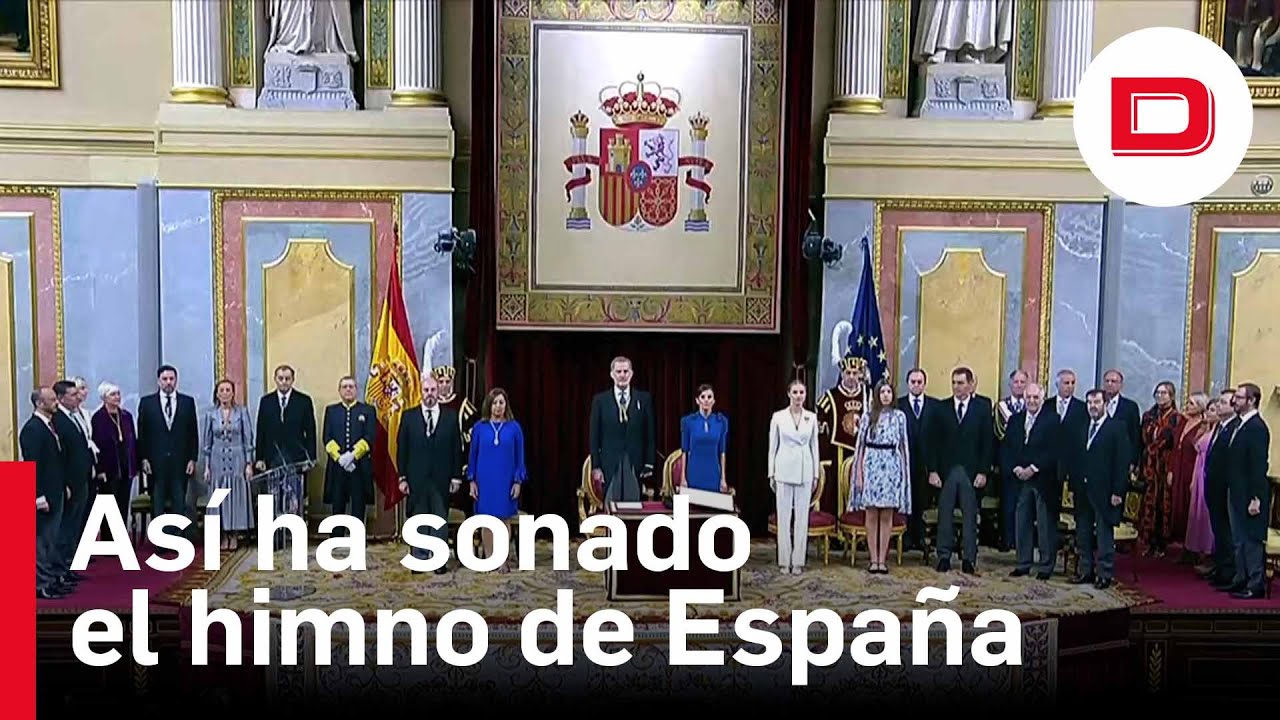 Así ha sonado el himno de España en el Congreso de los Diputados por la jura de la Princesa Leonor