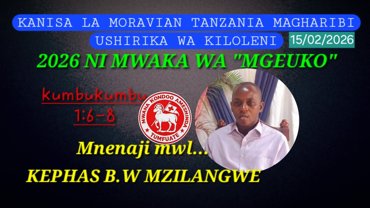 Malale tv22 is live...NENO KUU KUTOKA KWA MWL KEPHAS MZILANGWE KANISA LA MORAVIAN KILOLENI-TABORA.