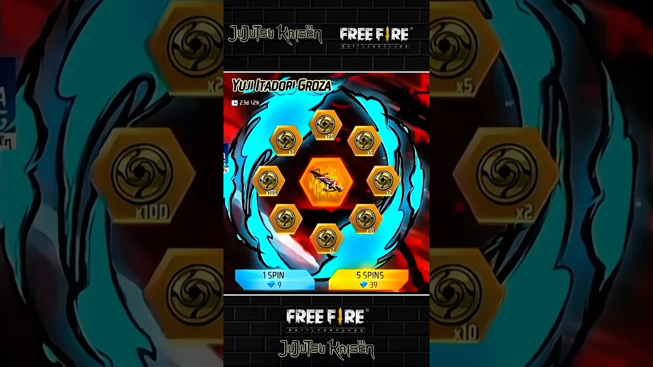 Jujutsu Kaisen Groza Ring Event 🔥 20–21 Jan Confirm | Free Fire Gun Animation