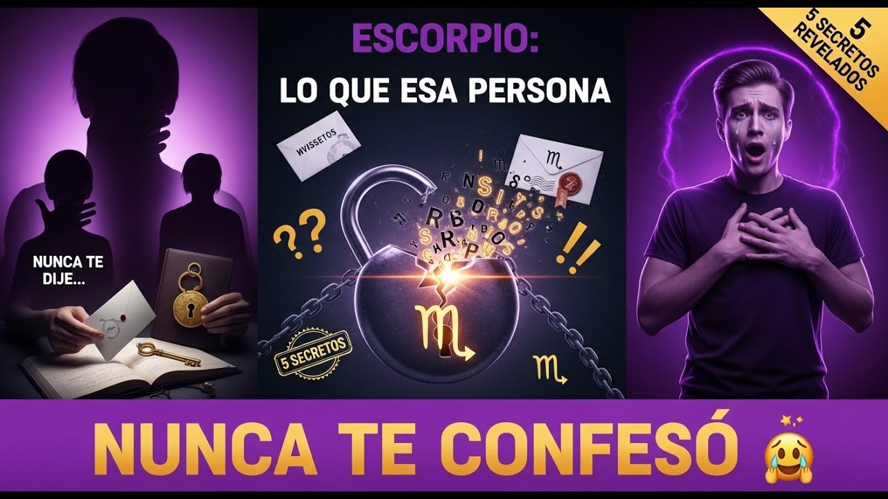 Escorpio Lo Que Esa Persona Nunca Te Confesó (La Verdad Que Te Hará Llorar)