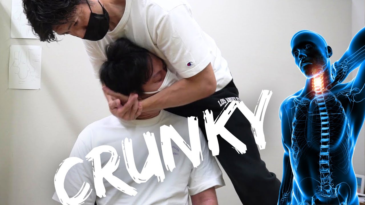 【ASMR chiro cracking 全身ボキボキ整体】ボリボリと解放される感覚！！全身から出る良音に酔いしれろ！ Full body adjustment from Japan +Y-strap