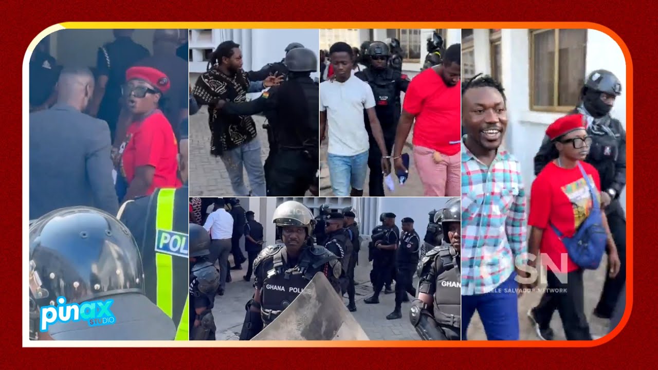 Wild Scenes at GH Supreme Court as Ama Governor, Other Demonstrators Arrested, Whisk to Jail!